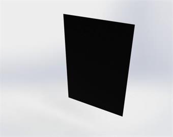 Plexiglas - Svart 1520x1020x10mm